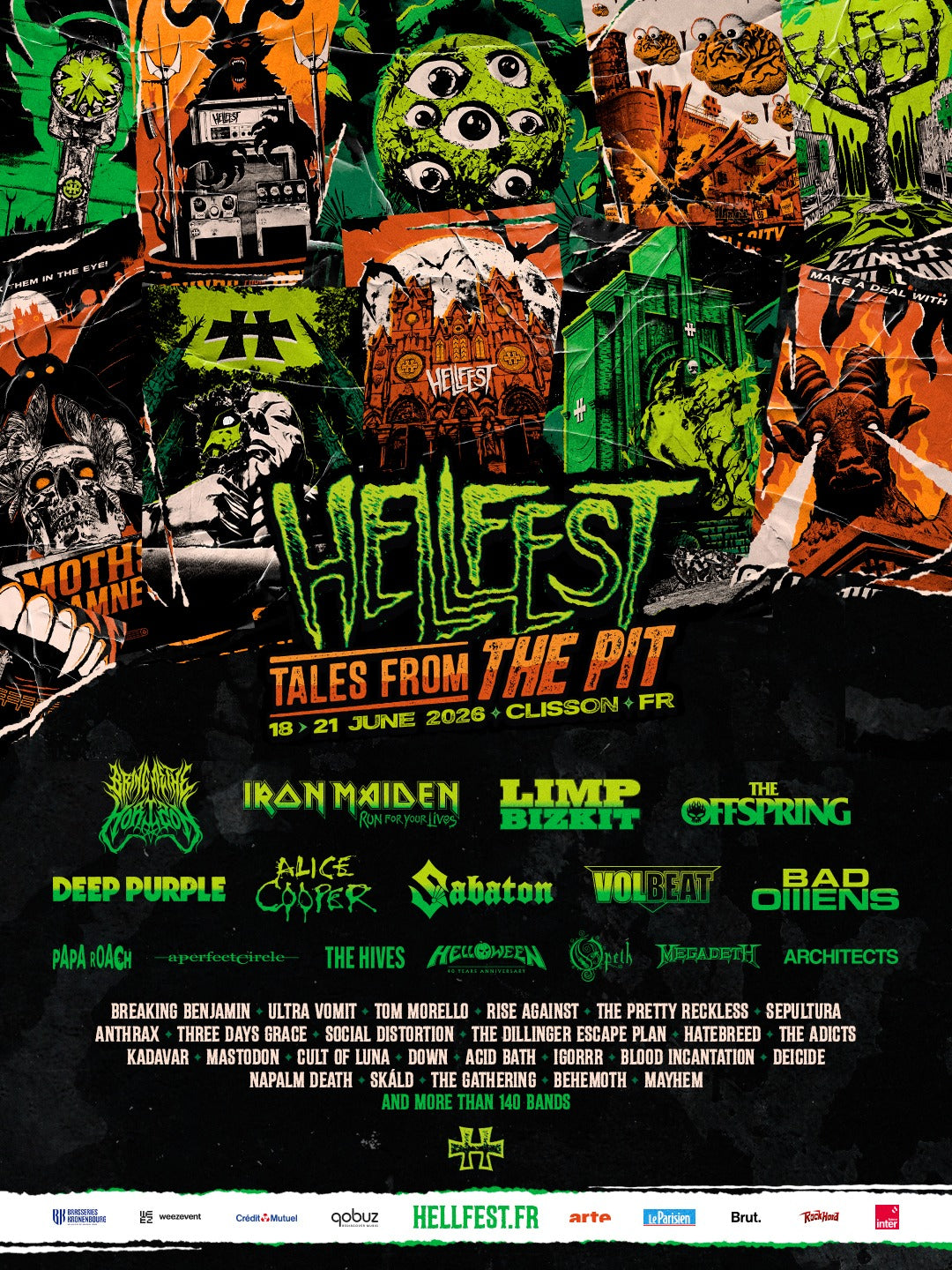 Hellfest 2026 - Pass 1 Jour - Clisson - Dimanche 21 juin 2026